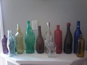 Colored bottles