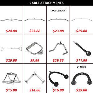 Commercial Cable Attachment Deluxe Rope Lat Back Bar