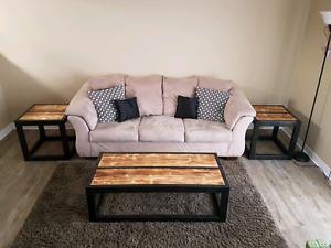 Custom coffee table and end tables