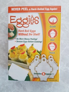 Eggies. For making hard boiled eggs. Used once, works good.