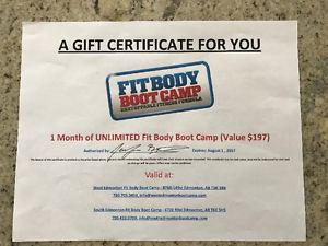 FitBody Boot Camp - Gift Certificate
