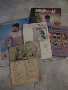 GROUP of VARIETY of 5 PATTERN BOOKS of CRAFTS