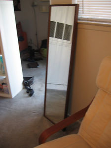 IKEA full length mirror - medium brown
