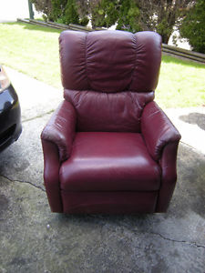 Leather Lazy Boy recliner