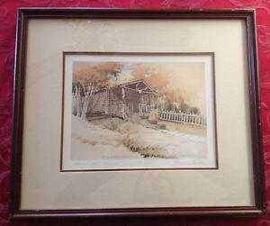 Limited edition print, : Robert Service's Cabin