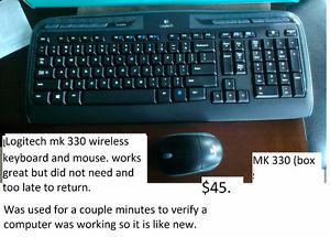Logitech mk 330 wireless keyboard and mouse
