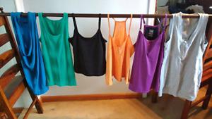 Lots of ladies S-M tank tops $4 each or 6 for $20