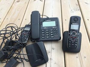 Motorolla L703C, 3 set cordless telephone for $35.