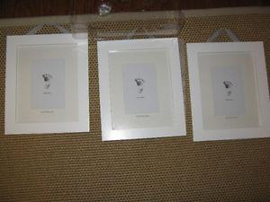NEW, Baby Mexx 3 picture frames, with writing on mat...