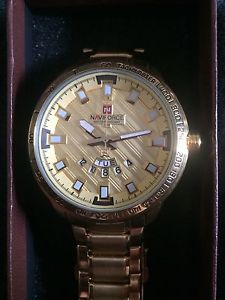 NaviForce Gold plated watch