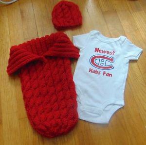 Newborns Sacs and knitted onesie