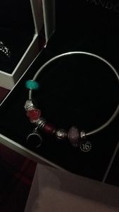 Pandora rings, bracelet and charms