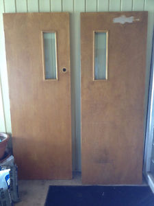 REDUCED**NEW Double Swing Interior Commercial Doors (4)