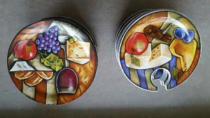 SANDWICH PLATES AND APPETIZER / WINE HOLDER PLATES