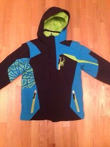 SPYDER Boys Winter Jacket Size 16 (fits like a Size 14)