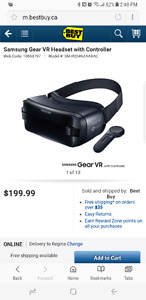 Samsung VR Headgear With Controller