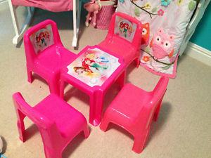 Toddler Girls table set