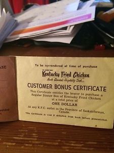 Very very old KFC coupons