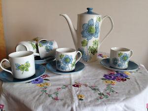 Vintage china coffee set from England