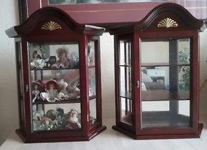 Vintage display curio cabinet