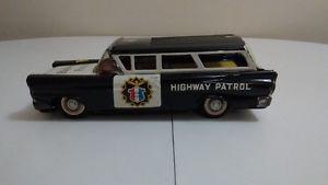 Vintage tin highway patrol car
