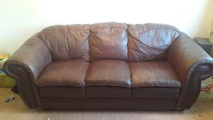 Wanted: genuine leather brown couch