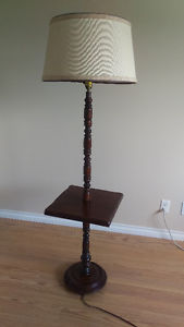 Wood floor lamp $20
