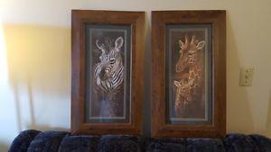 Zebra & Giraffe pictures *Price Reduced*