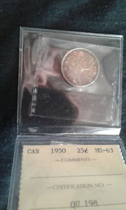  canadian 25 cent silver coin