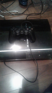 ps3 console 1 controler hd cord with games