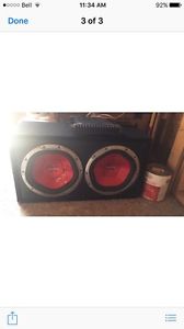 2 12" Subwoofers and Amp