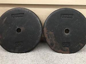 2-25 York weights plates