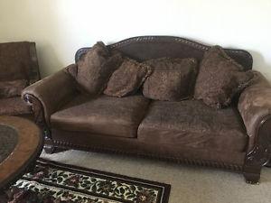 2 Sofa Set with chair and coffee table