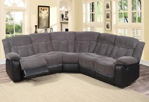 3 Piece Reclining Sectional, New in Box