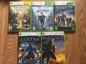 5 XBOX 360 games - $ for the lot