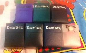6 deck boxes for card games MTG pokemon Magic The Gathering