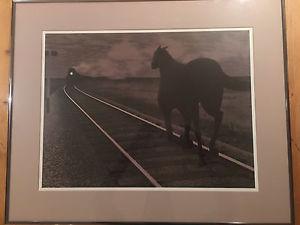 Alex Colville print "Horse and Train"
