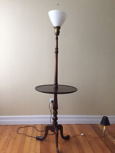 Antique Mahogany lamp/table