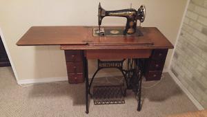 Antique sewing machine.
