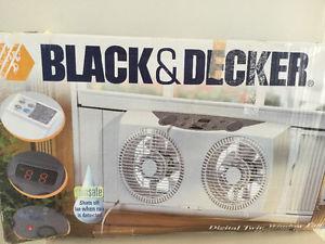 Black & Decker Digital Twin Window Fan