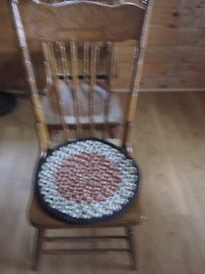 Braided chair pads