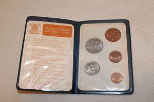 Britain first decimal coin set