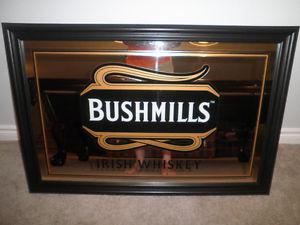 Bushmills Irish Whiskey Mirror.