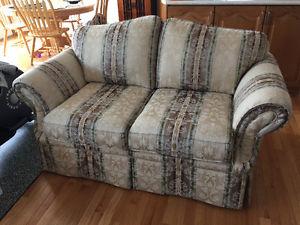 Chesterfield and loveseat
