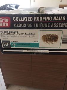Cool roofing nails over half a box