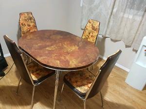 Dining table and 4 chairs