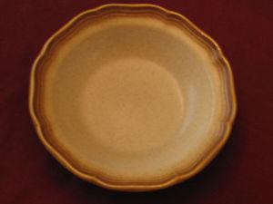 Four Mikasa Whole Wheat 8 1/2" Rimmed Soup or Salad Bowls -