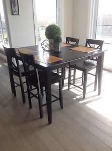 Furniture world black bar height table