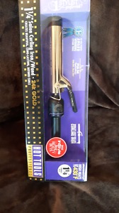 Hot Tools 1 1/4 in 24k gold Profesional curling wand