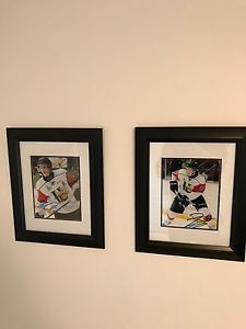 Jonathan Druin,Nathan MacKinnon autographed pictures